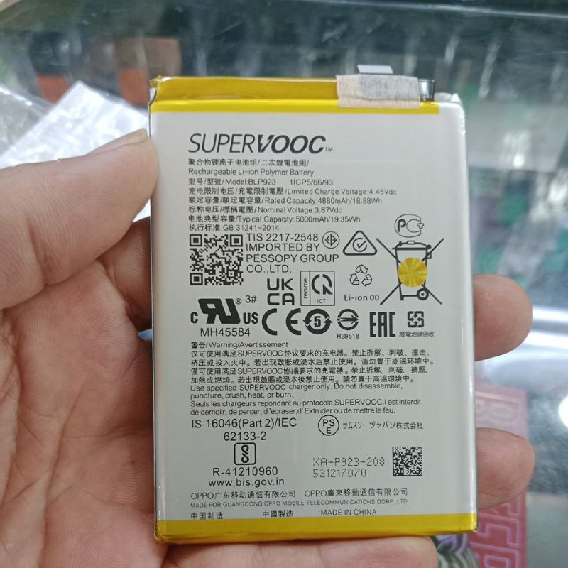 Battery OPPO BLP-923 ORI / Baterai OPPO A57 2022 BLP923