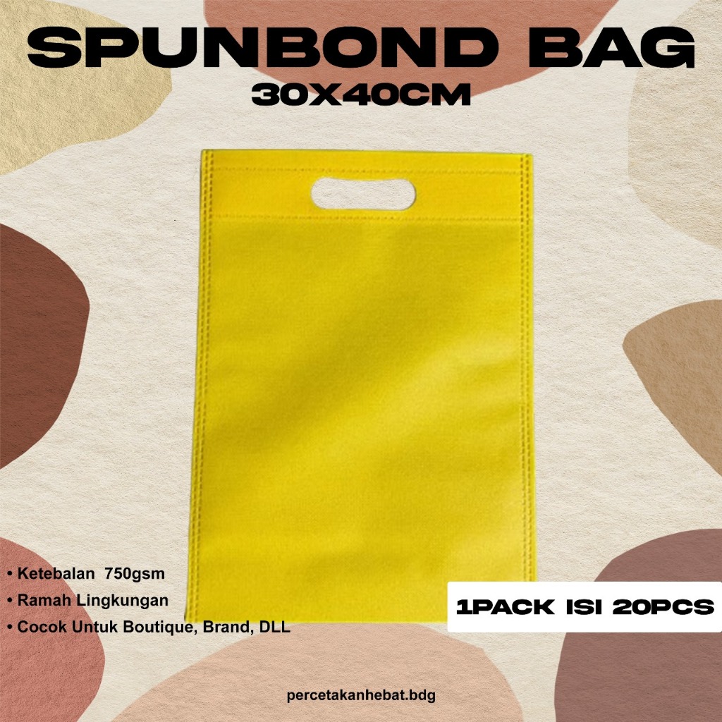 

Tas Goodie Bag Spoundbond 30x40 Pink Muda isi 20 pcs / Tas Spounboond / Tas Belanja