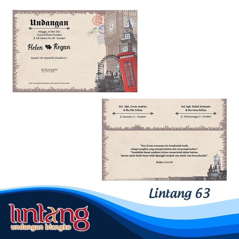 Kertas Blangko Undangan Lintang 63 Murah