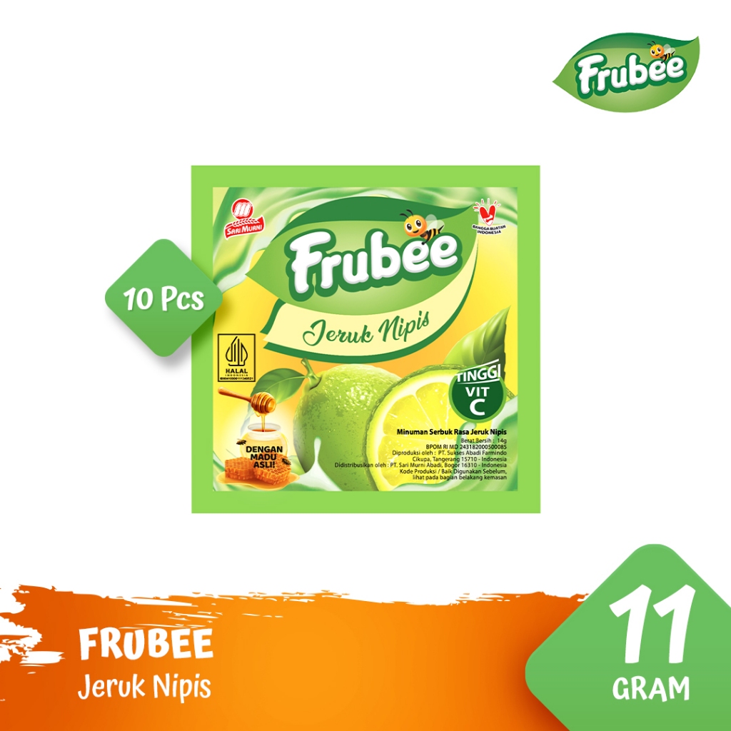 

Frubee Minuman Bubuk Rasa Jeruk Nipis - 10 Sachet