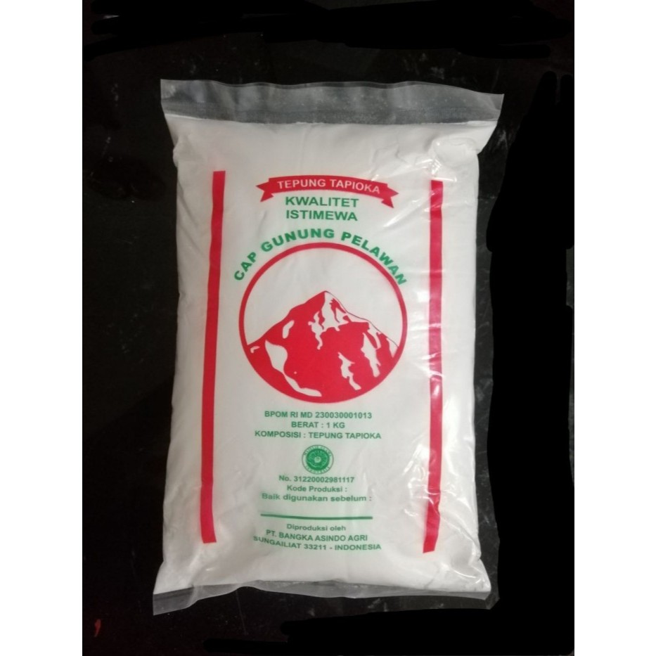 

Tepung Tapioka Cap Gunung Pelawan 1 Kg