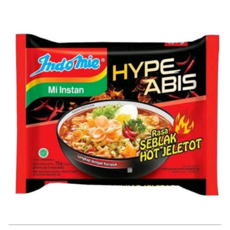 

Indomie kuah seblak hot jeletot 1 pcs