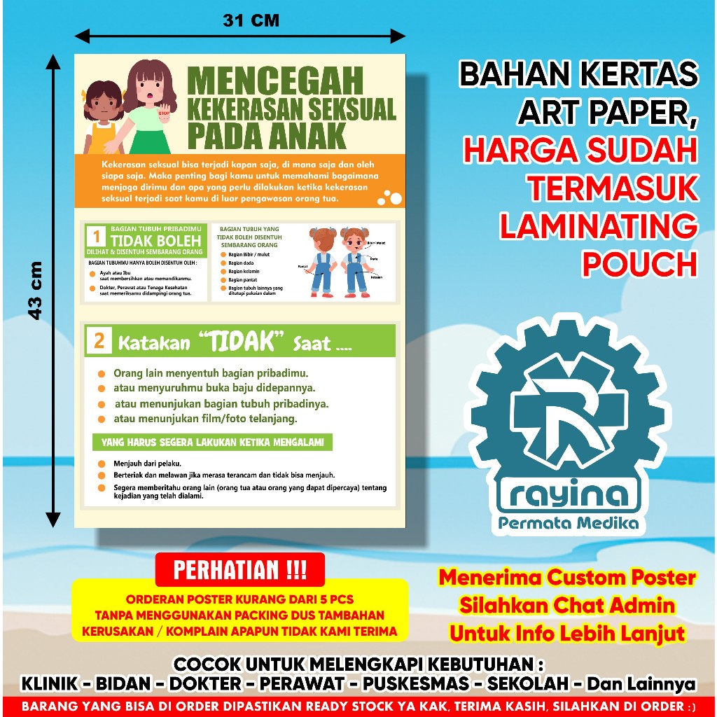Poster Mencegah Kekerasan Seksual Pada Anak