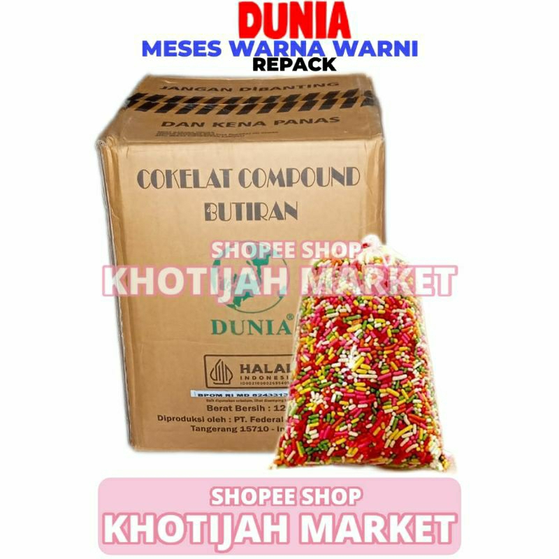 

Meses Ceres Warna Warni Cap Dunia 250gr Repack