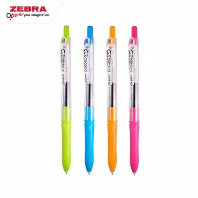 

(Pcs) Bolpen Kokoro Sweet Coloured Barrel Zebra 0.5 Black