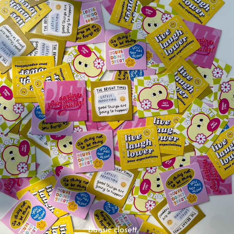 

sticker seal thank you fragile aesthetic random stiker segel packaging freebies