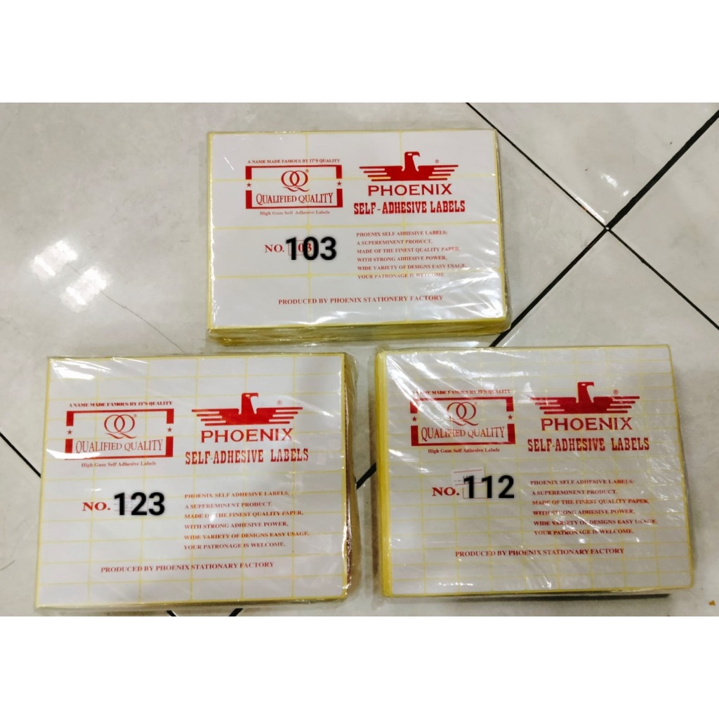 

Label Nama / Label Harga / Label Undangan Phoenix 103 / 112 / 123