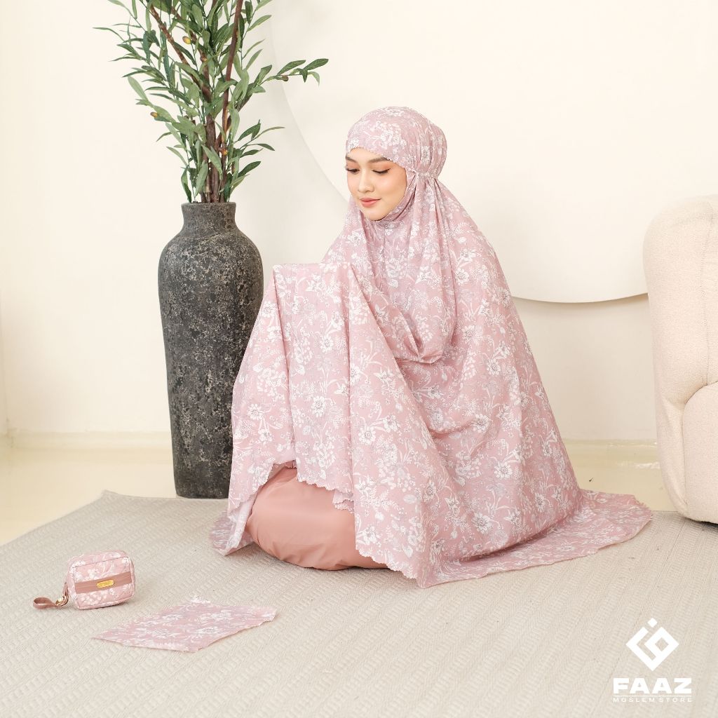 mhg Mukena traveling 2in1 AMEERA Free sajadah dan mini pouch