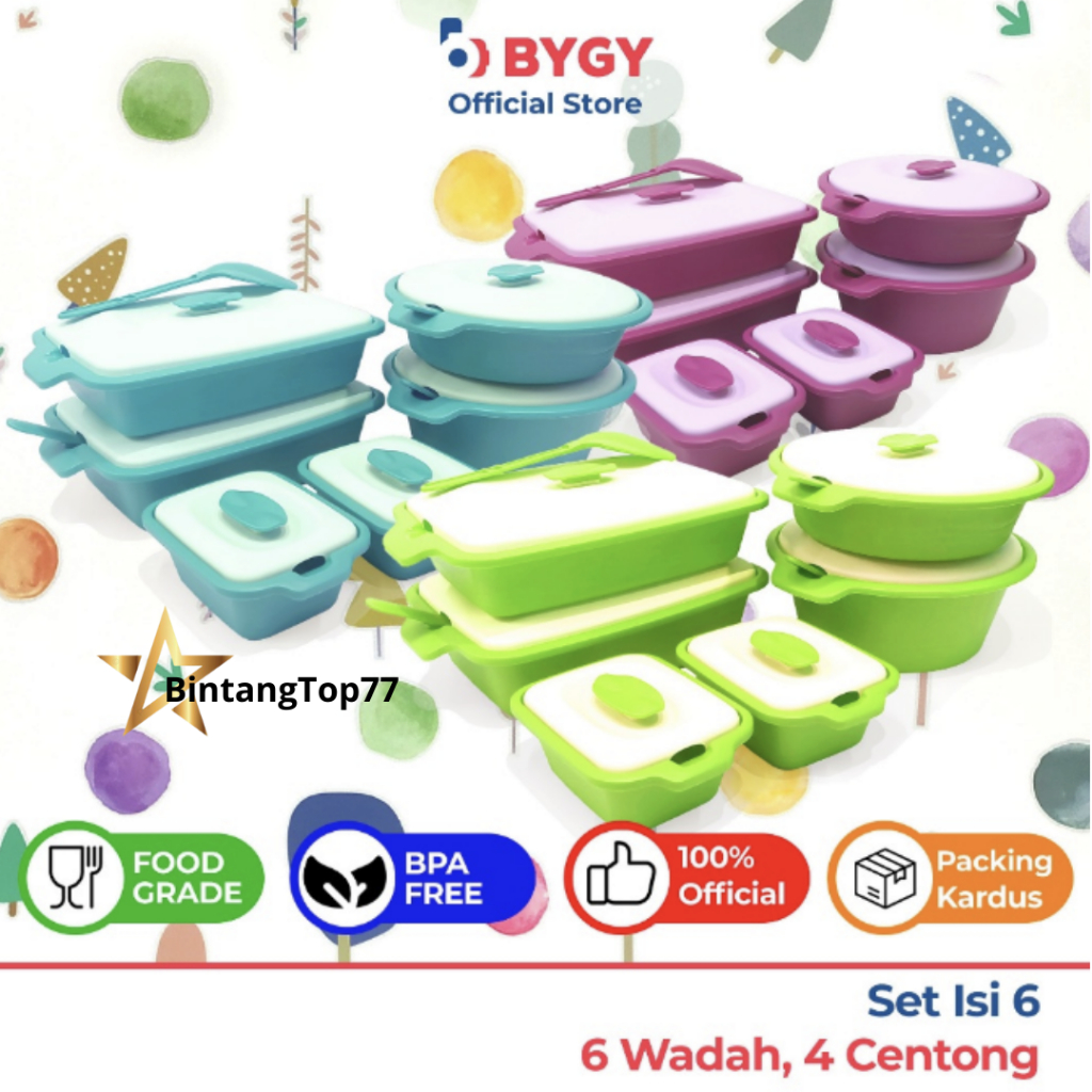 Biggy Aquamarine Prasmanan Set Plastik