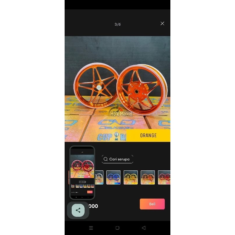 velg UK 14 beat, Scoopy n vario