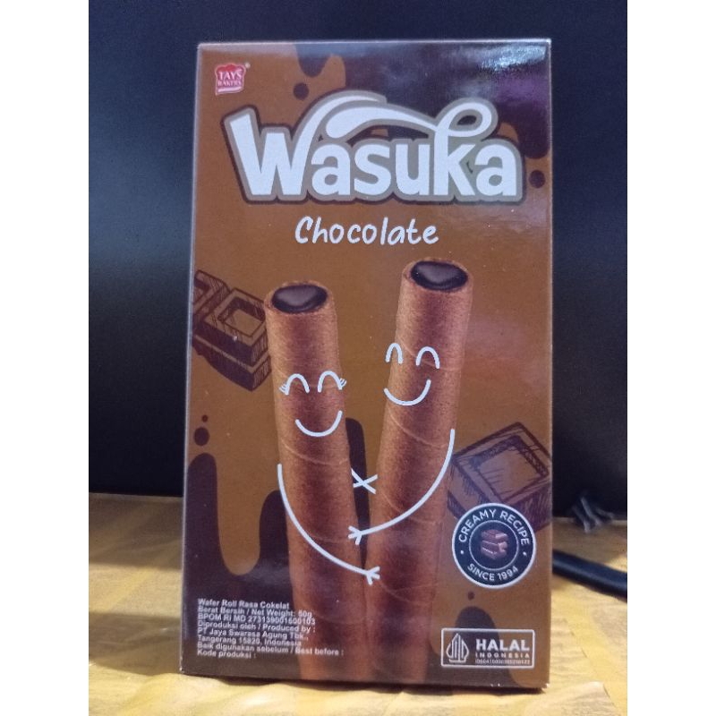 

WASUKA wafer Chocolate 50gr Astor isi Coklat snack