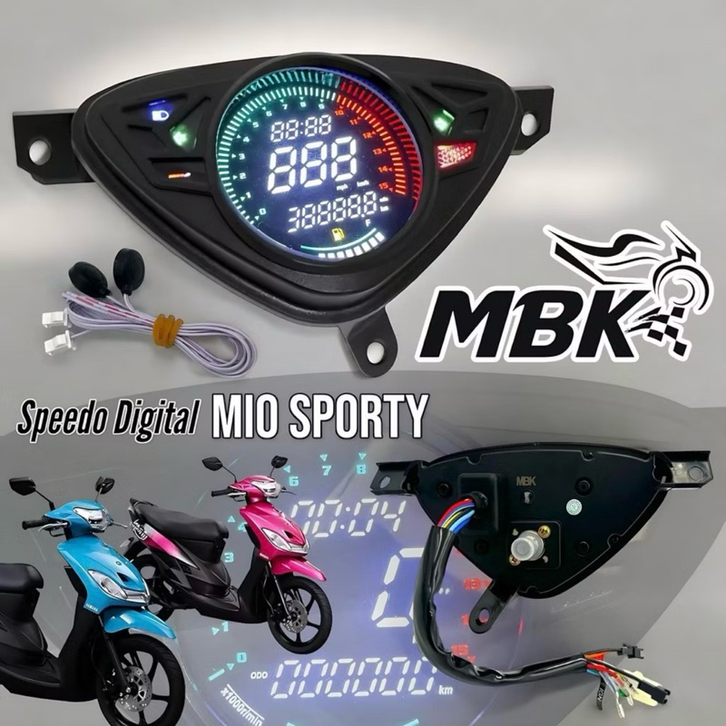 SPEEDOMETER DIGITAL MIO SPORTY DAN MIO SMILE ( MODEL KOSO )