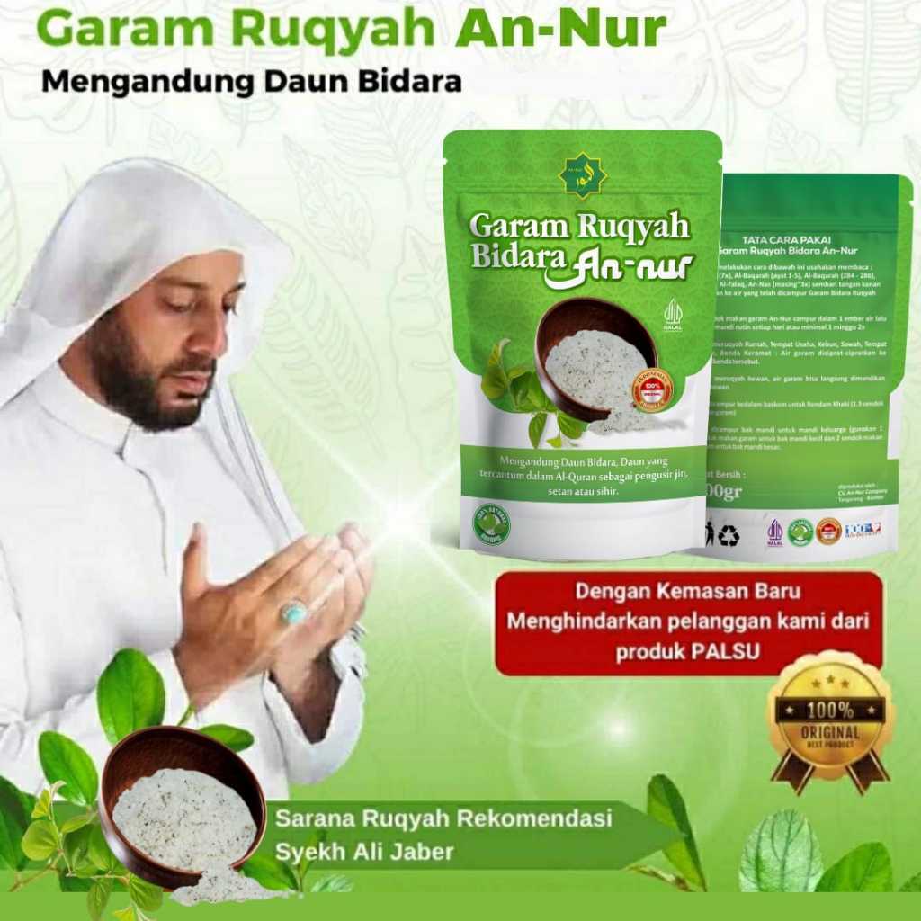 

100% Original Garam Rukyah Bidara An-Nur Sudah Di Doakan Dengan Khusus