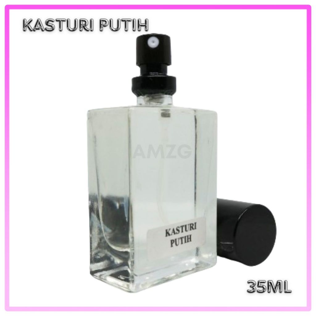 Parfum Arab Kasturi Putih Minyak Wangi Sholat Non Alkohol Parfume Pria 35ml Farfum Wanita Tahan Lama