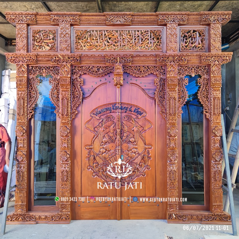 Pintu Gebyok minimalis Jepara | Gebyok Ukir | Gebyok Ukir Jepara Premium | Gebyok 3 Meter | Pintu Uk