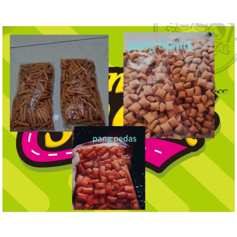 

500 gram pang pang pedas manis,manis , stik pedas