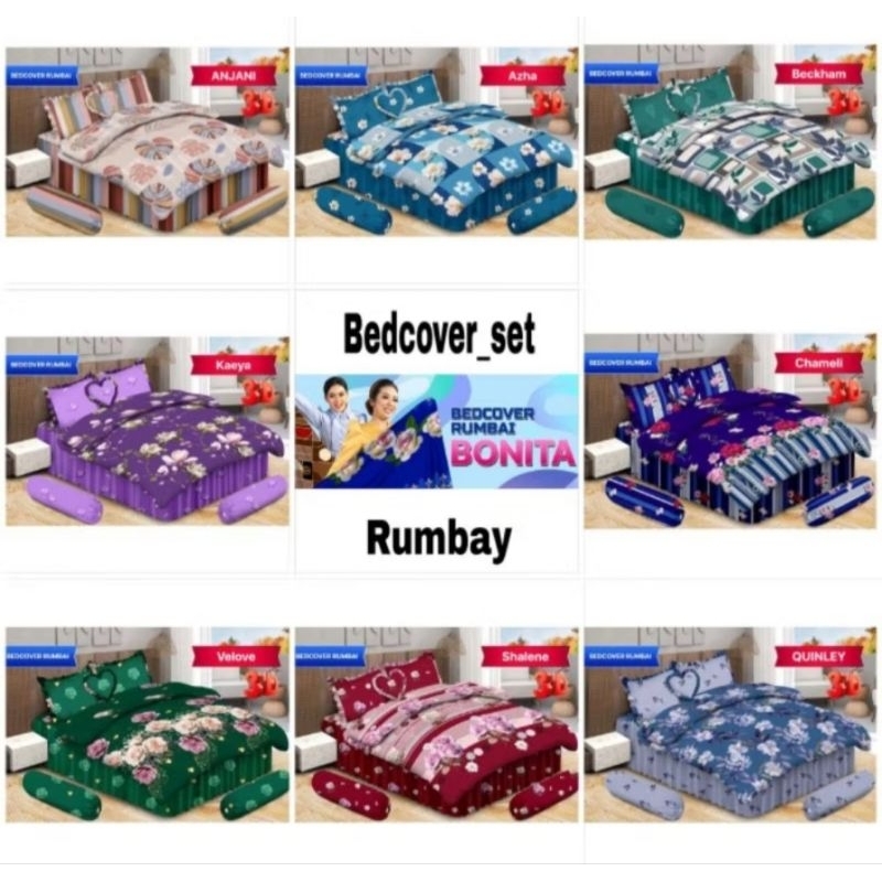 BONITA - Bedcover set rumbai bonita king 180x200