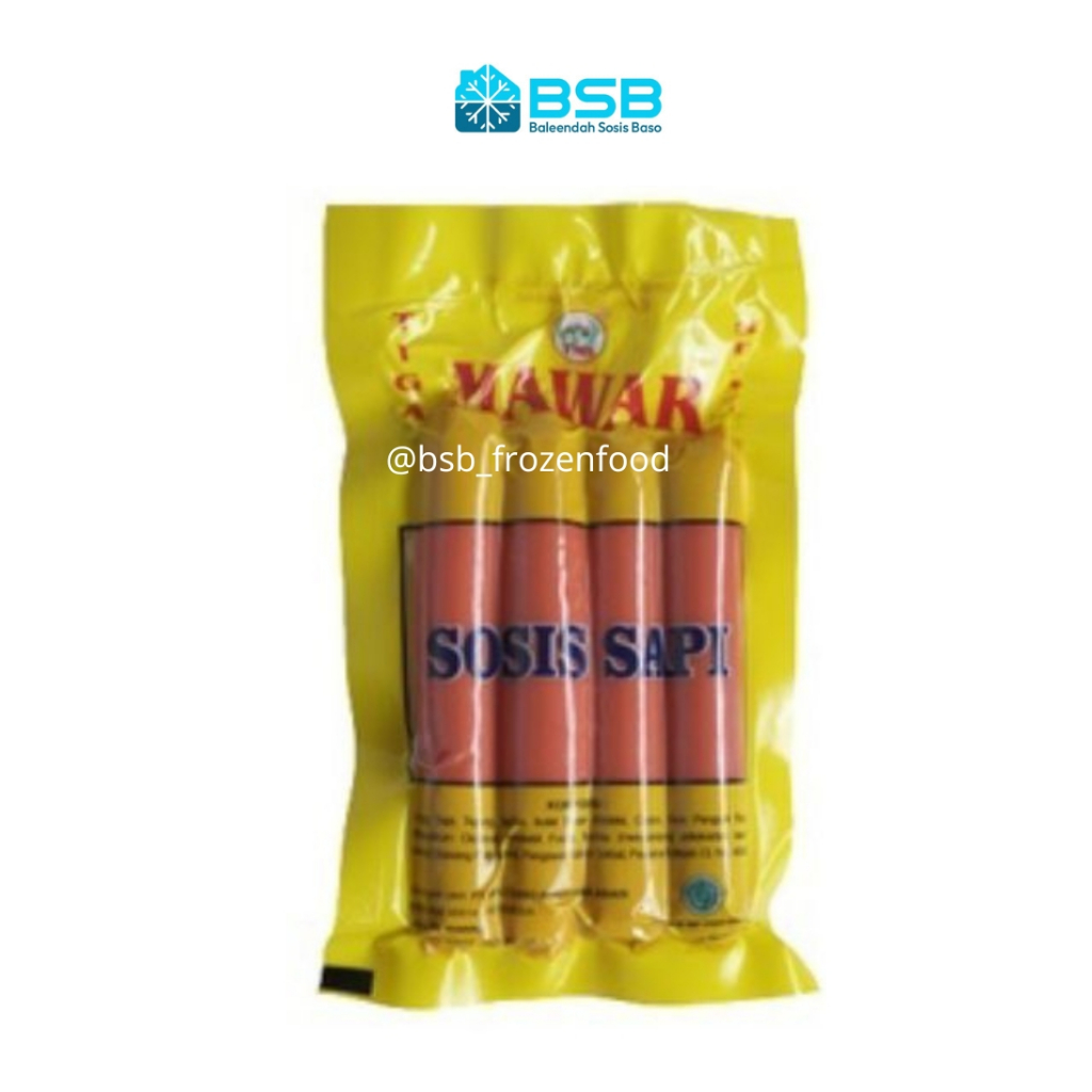 

MAWAR Sosis Sapi Kemasan Mini Isi 4 Pcs 85 gram