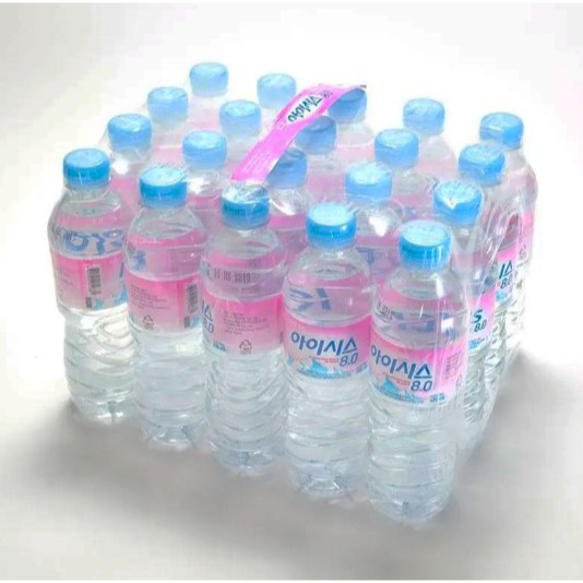 Air Mineral Korea - Lotte ICIS Mineral Water 8.0 - 500 ml ( 1 Pack isi 20 botol)