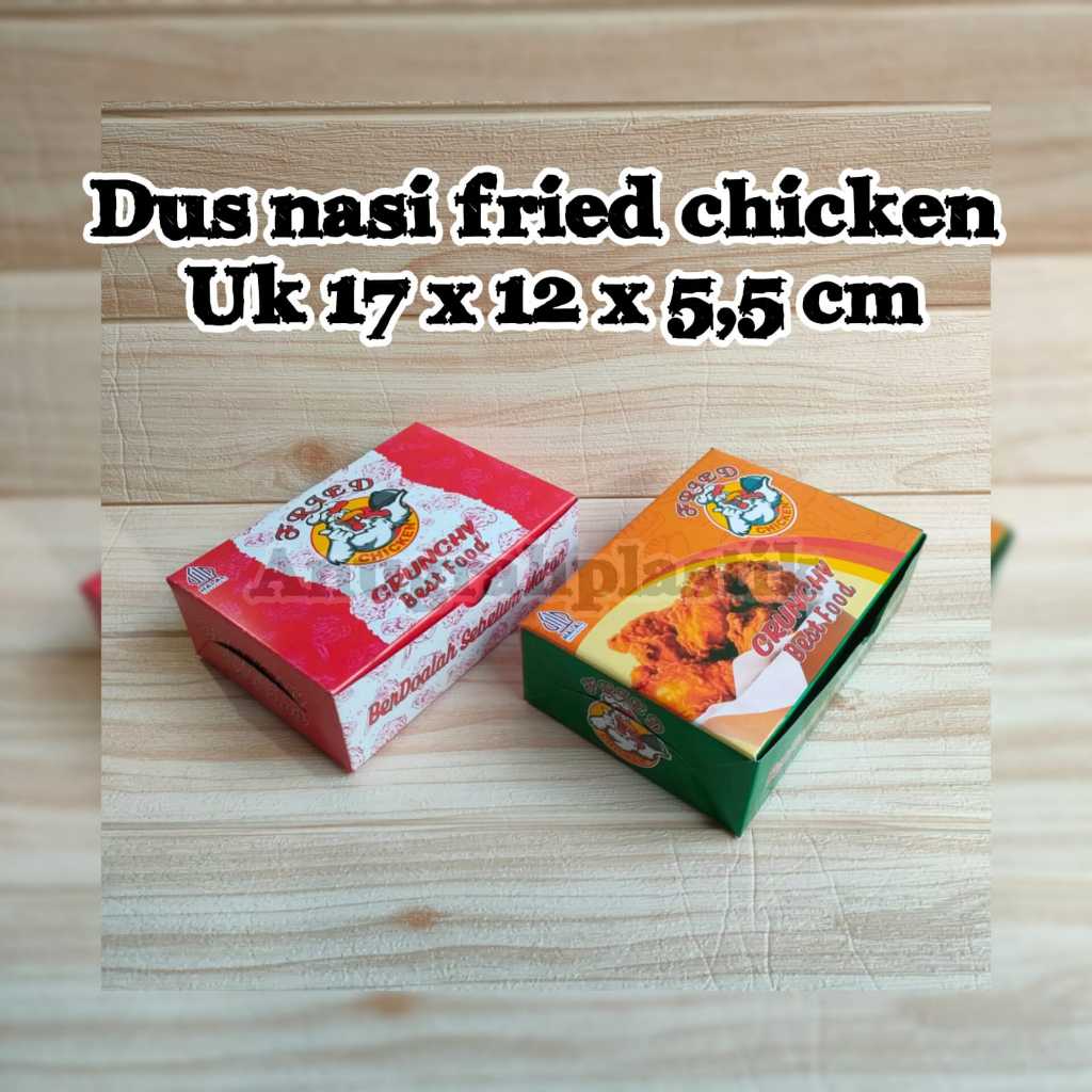 

Dus Nasi Fried Chicken Motif Uk 17 x 12 x 5,5 cm / Dus ARK Full Motif PER 10 PCS