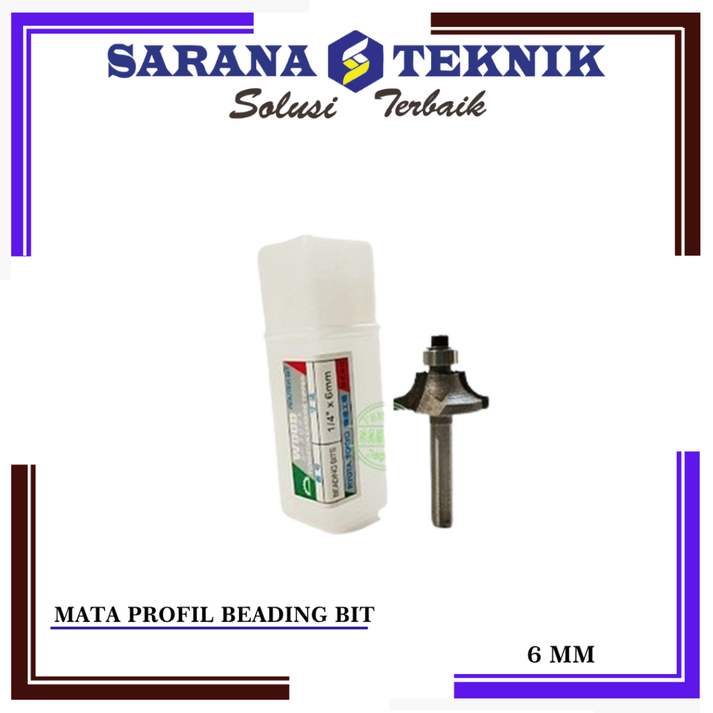 Mata Router / Profil Beading bit 6 mm Ryota