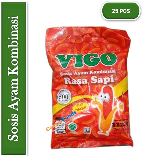 

Sosis Ayam Kombinasi - Vigo | Isi 25 Pcs [ Harga Per PACK ]