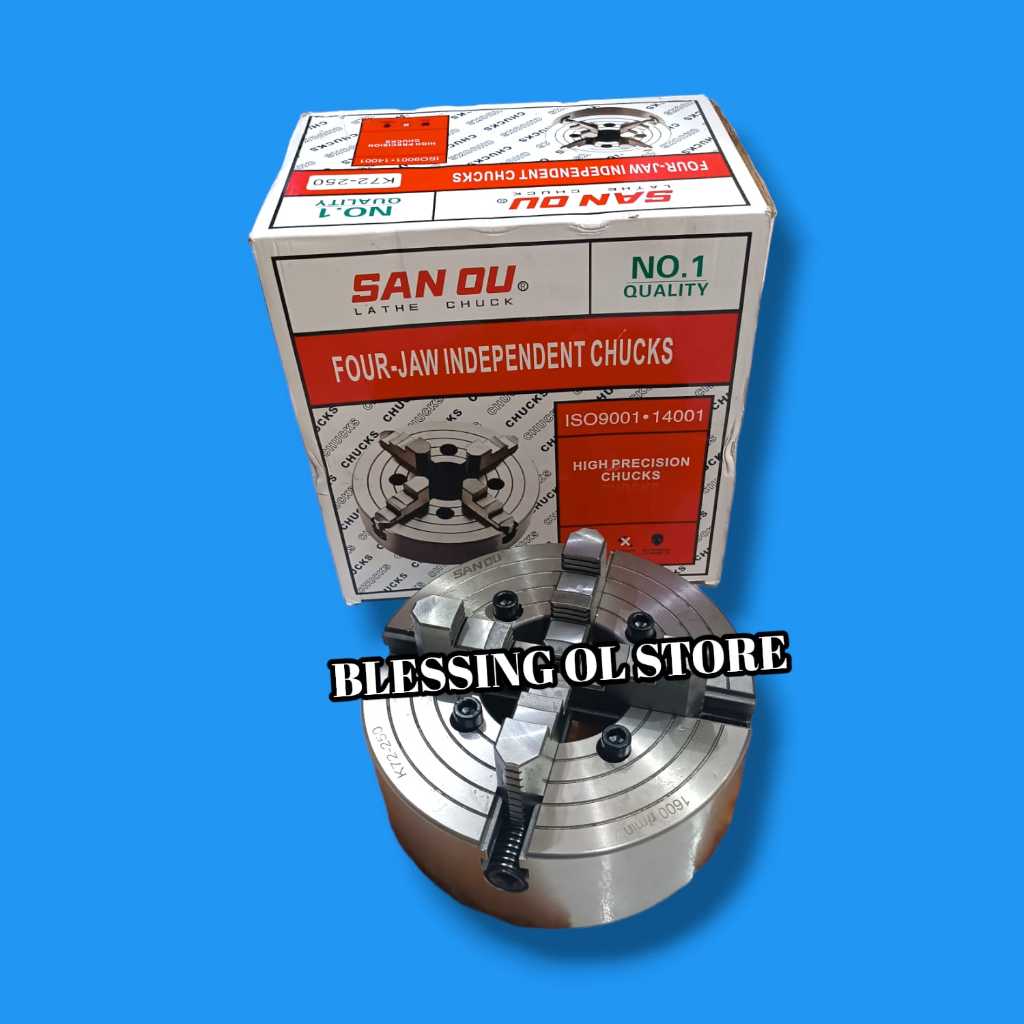 Chuck Bubut 10 inch 4 Jaw - Klaw 10" 4Jaw - Klaw Bubut 10"