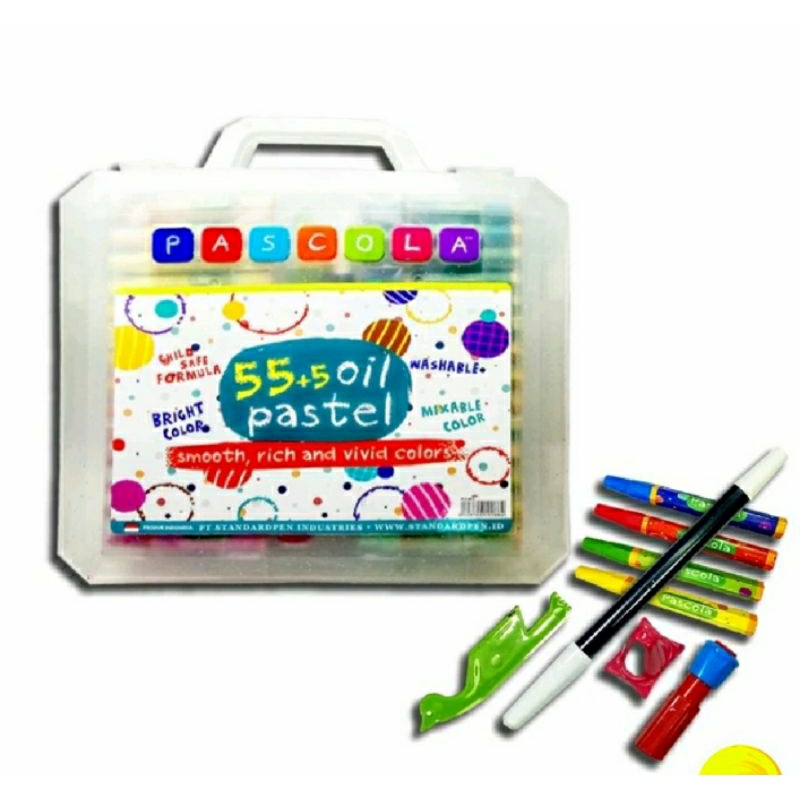 

CRAYON / OIL PASTEL PASCOLA 55 + 5 (TOTAL 60 WARNA)