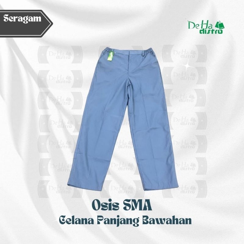 BAWAHAN OSIS SMA LAKI-LAKI/SERAGAM OSIS/CELANA OSIS/SERAGAM ABU-ABU