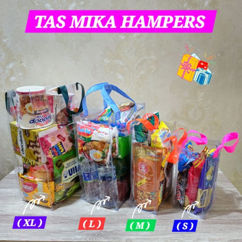 

tas mika hampers goodie bag mika bening lengkap berkualitas