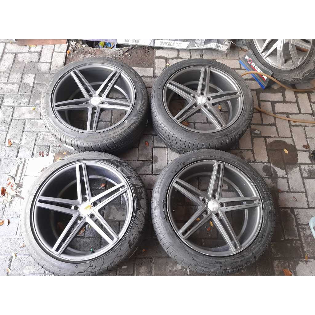 VELG MOBIL RACING SECOND/BEKAS VOSSEN R20X8,5 5X114 ET45 +BAN 255 45 R20