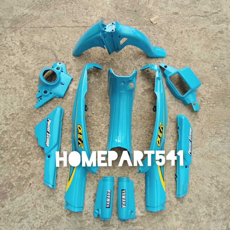 FULL BODY HALUS YAMAHA ALFA WARNA BIRU SET STRIPING