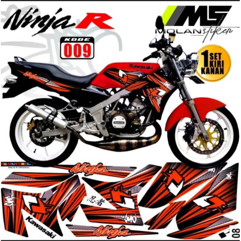 Decal striping variasi Ninja r /lis ninja r/polet ninja r/emlblem ninja r / variasi ninja r2tax