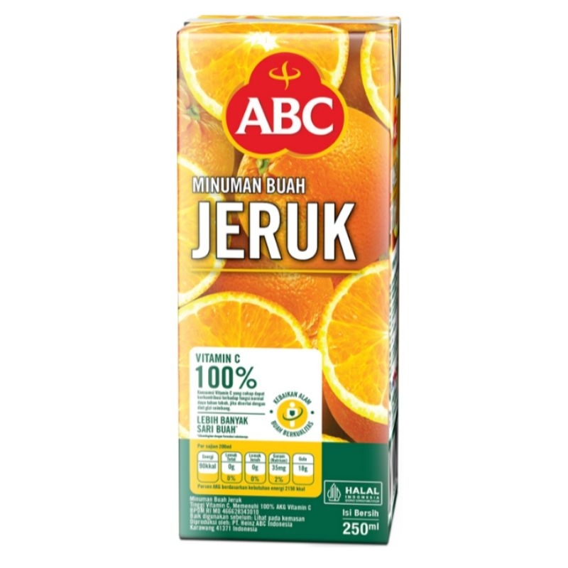 

ABC Jus jeruk 250 ml