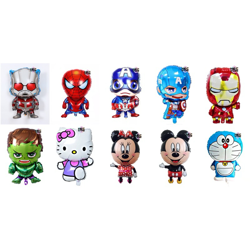 BALON FOIL KARAKTER SUPERHERO | BALON FOIL JUMBO KARAKTER KARTUN