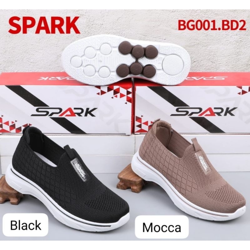 SEPATU SLIP ON WANITA SPARK ORIGINAL SEPATU SLIP ON RAJUT BERKUALITAS DAN TRENDY