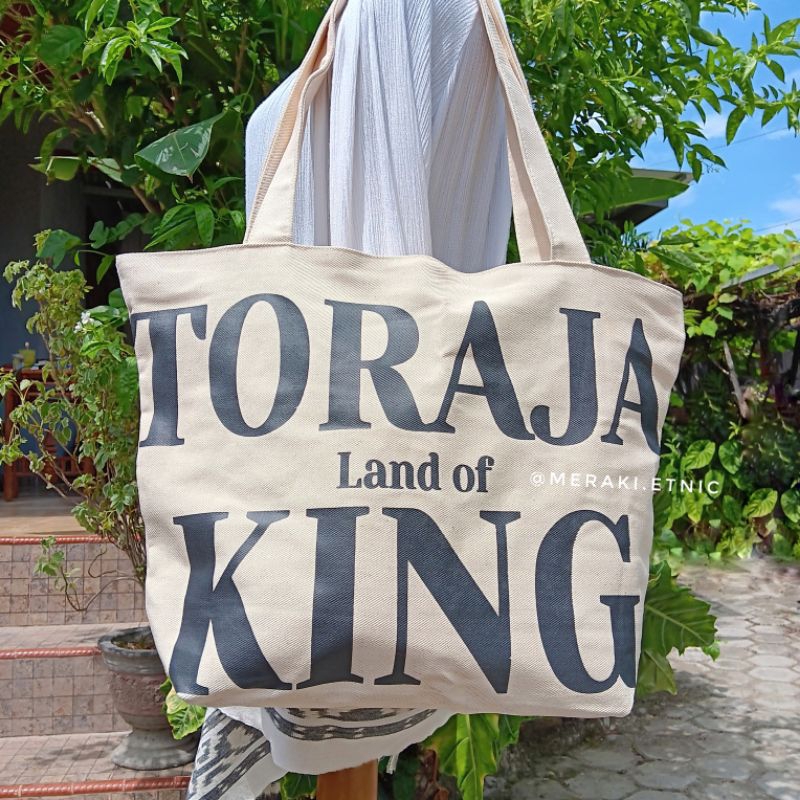 Tas Minggat Totebag Jumbo Tote Toraja Sovenir Oleholeh Toraja