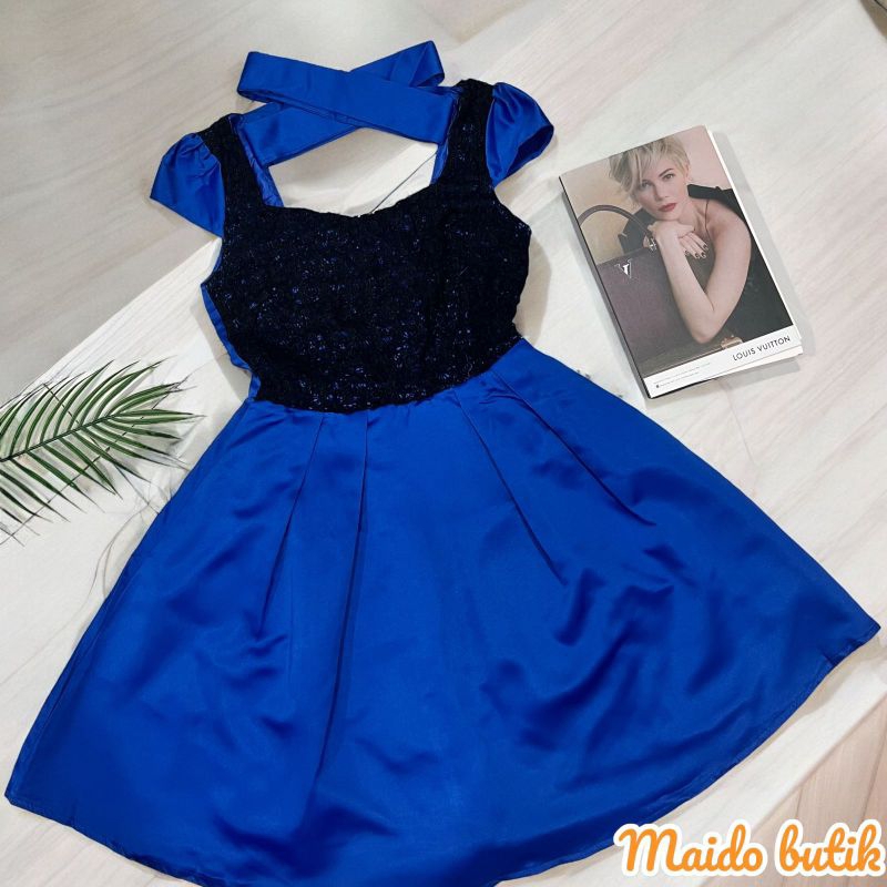 DRESS COMBI BRUKAT // DRESS IMPORT BKK // TERUSAN IMPORT PREMIUM // FASHION MUSLIM IMPORT // DRESS I