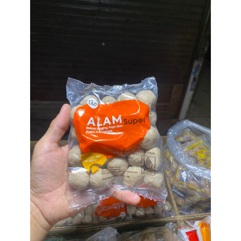 

Bakso Alam super premium EKO isi 25 bakso kecil