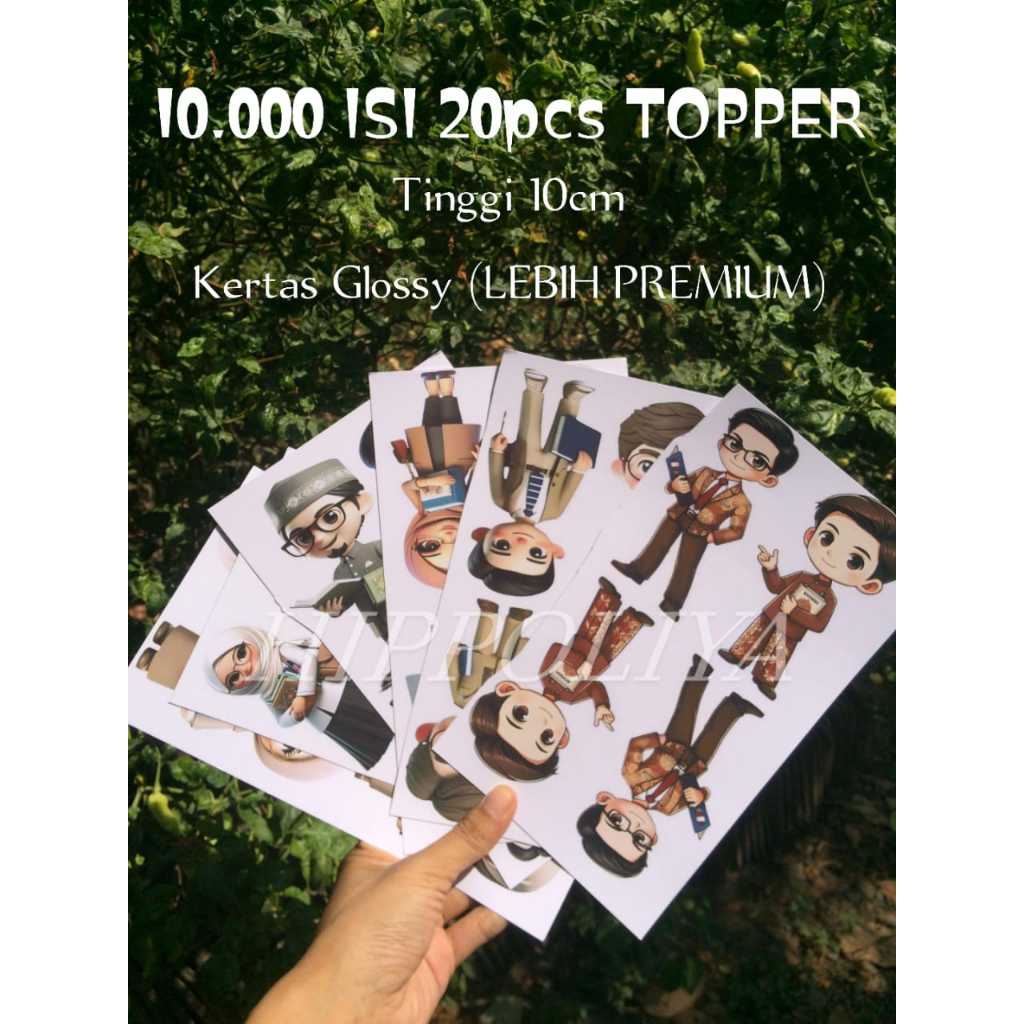 PAKET GROSIR ISI 20PCS TOPPER GURU TERBARU // KOLEKSI TOPPER GURU // SELAMAT HARI GURU