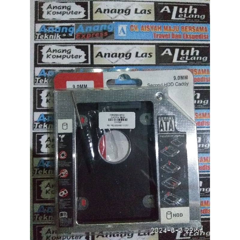 ssd hdd caddy laptop slim tipis tebal 9,00 9.5 mm 12,00 12,5 mm hdd dual drive sata slot universal d