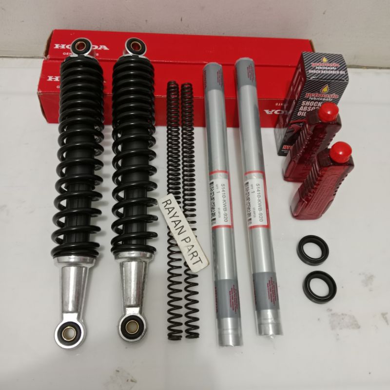 As shock depan belakang KWB supra x125 fi Supra x125 fi sok+per+sil+oli komplit