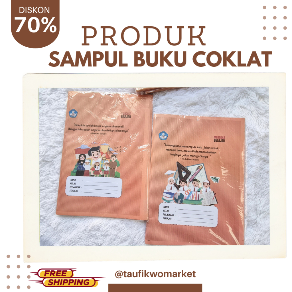 

SAMPUL BUKU COKLAT||Sampul Buku Coklat Karakter (ISI 20 LEMBAR)