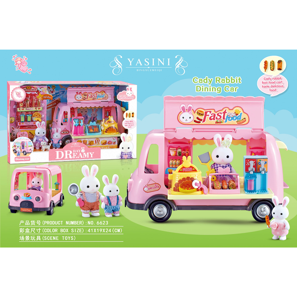 Dreamy Bay Mainan Anak Mobil Truck Delicious Fast Food Dessert Mainan Anak Mobil Truck Makanan