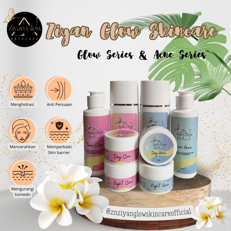 Ziyan glow skincare / Nglow / Bpom / ampuh flek hitam / jerawat / bekas jerawat / aman bumil busui