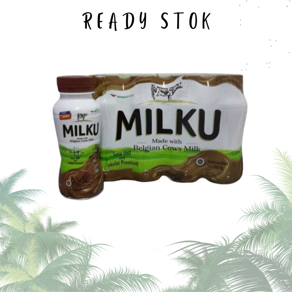 

SUSU MILKU COKLAT UHT BOTOL WITH BELGIAN COWS MILK ( 1 Karton 12 Pcs )