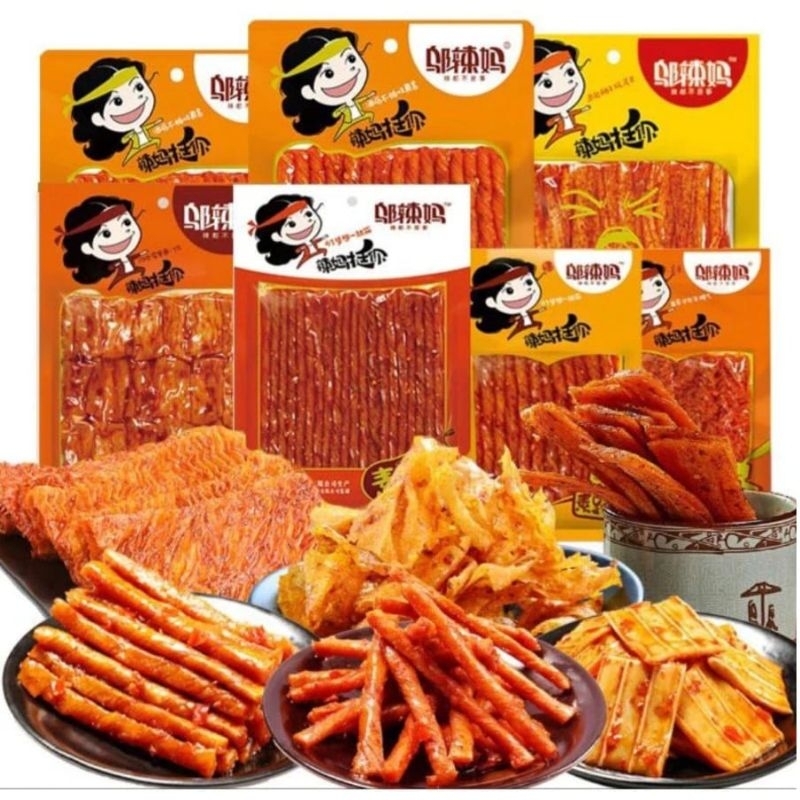 (HALAL BPOM) LATIAO SNACK CINA VEGETARIAN SNACK SPICY SNACK KEMBANG TAHU