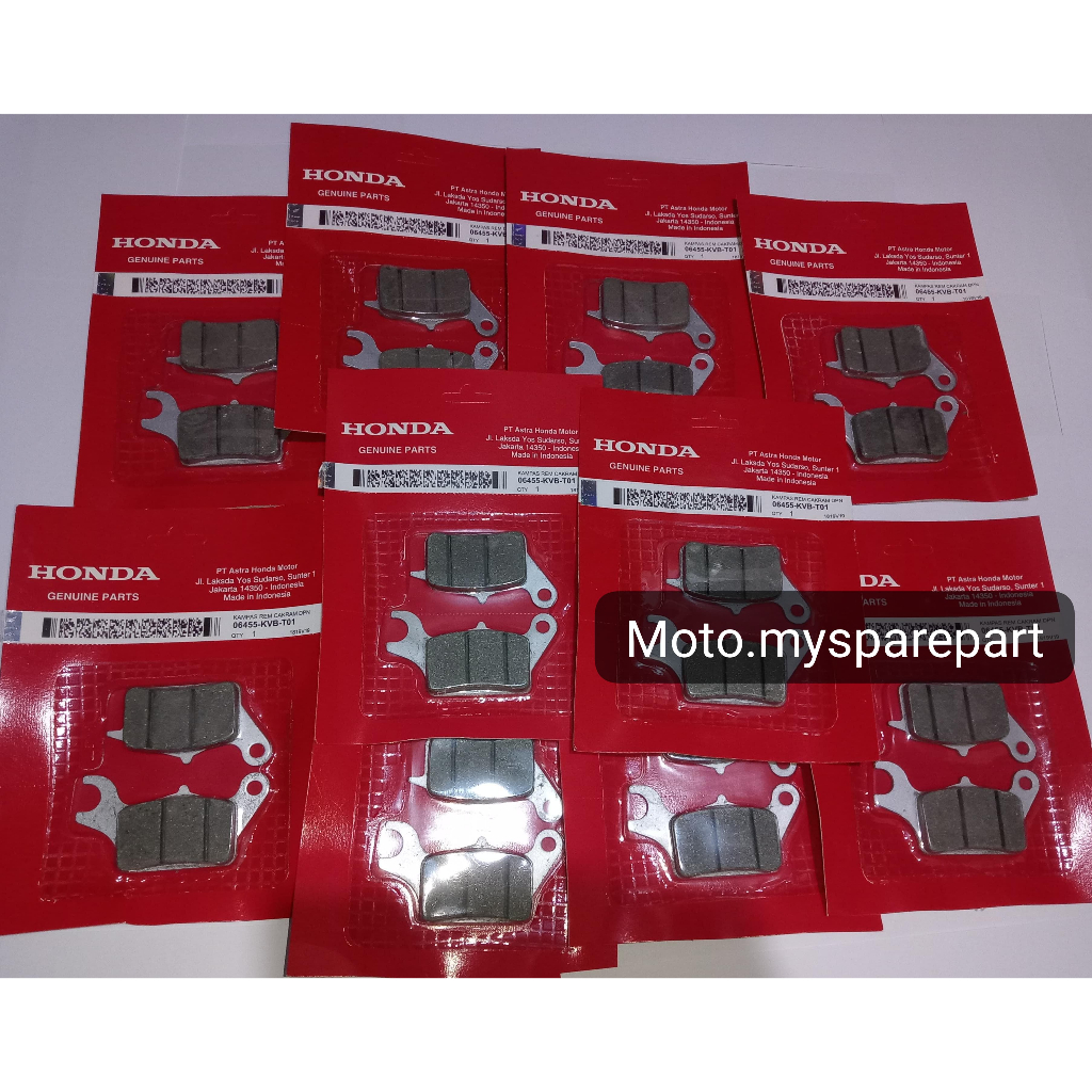 GROSIR 10 PCS DISPAD KVB T01 KAMPAS REM DEPAN HONDA BEAT VARIO SCOOPY KVB T01