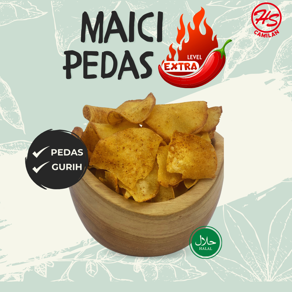 

Keripik Maici/Kripik Maici Pedas/Camilan Murah/Camilan Pedas/Camilan 200 gram