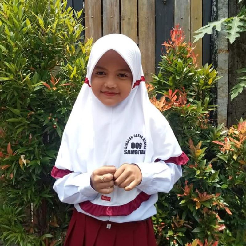 jilbab anak sekolah termurah //jilbab rabbani kw